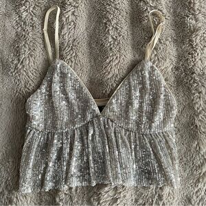 Sequin Crop Top/Bralette